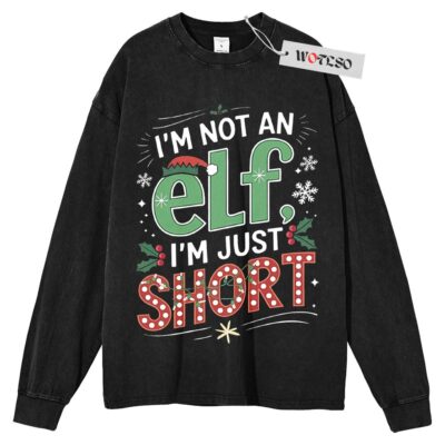 Buddy the Elf Sweater, Holiday Sweater, Christmas Movie Sweater, Adult Sweater, Long Sleeve Sweater