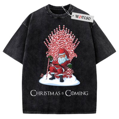 Game of Thrones Shirt, Santa Claus Shirt, Movie Shirt, Christmas Adult Shirt, Vintage Tee