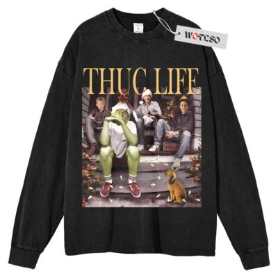 Thug life Grinch Sweater, Buddy the Elf Sweater, Clark Griswold Sweater, Home Alone Sweater, Long Sleeve Sweater