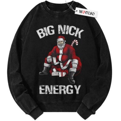 Big nick Sweater, Santa Claus Sweater, Christmas Movie Sweater, Adult Sweater, Vintage Sweater