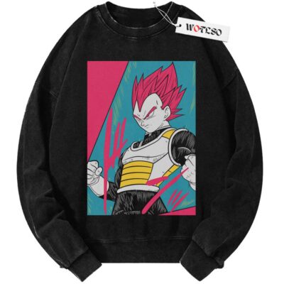 Vegeta Sweater, DBZ Sweater, Son Goku Sweater, Anime Adult Sweater, Vintage Sweater