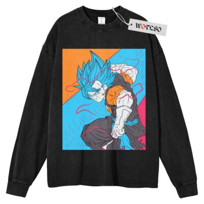 Dragonball Vegito Sweater, DBZ Sweater, Son Goku Sweater, Anime Adult Sweater, Long Sleeve Sweater