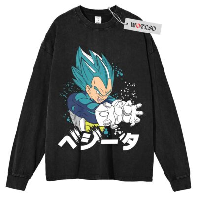 Vegeta Sweater, DBZ Sweater, Son Goku Sweater, Anime Adult Sweater, Long Sleeve Sweater