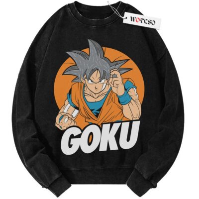 Songoku Sweater, DBZ Sweater, Son Goku Sweater, Anime Adult Sweater, Vintage Sweater