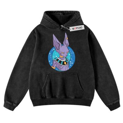 Beerus Hoodie, DBZ Hoodie, Son Goku Hoodie, Anime Adult Hoodie, Vintage Hoodie