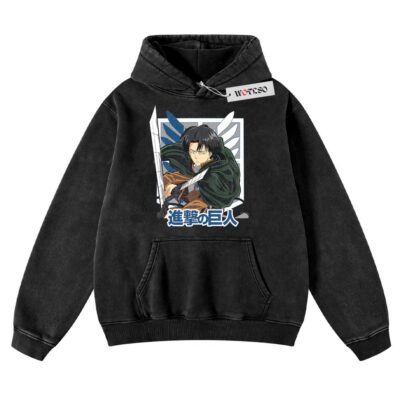 Levi Hoodie, Attack On Tittan Hoodie, Japanese Style Hoodie, Anime Adult Hoodie, Vintage Hoodie