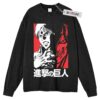 Eren Sweater, Attack On Tittan Sweater, Japanese Style Sweater, Anime Adult Sweater, Long Sleeve Sweater