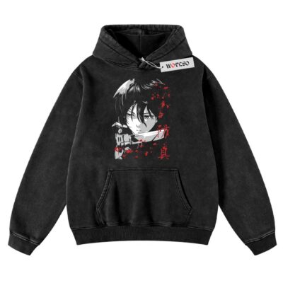 Mikasa Hoodie, Attack On Tittan Hoodie, Japanese Style Hoodie, Anime Adult Hoodie, Vintage Hoodie