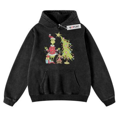 The Grinch Hoodie, Holiday Hoodie, Christmas Movie Hoodie, Adult Hoodie, Vintage Hoodie