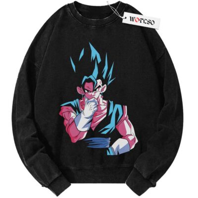 Dragonball Vegito Sweater, DBZ Sweater, Son Goku Sweater, Anime Adult Sweater, Vintage Sweater