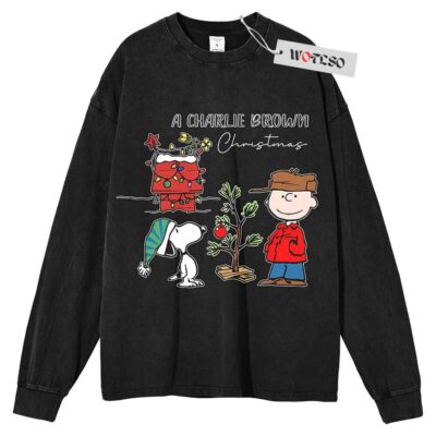 A Charlie Brown Christmas Sweater, Snoopy Sweater, Christmas Movie Sweater, Adult Sweater, Long Sleeve Sweater