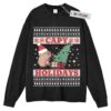 Cappy Holidays Sweater, Adult Sweater, Funny Sweater, Christmas Sweater, Long Sleeve Sweater