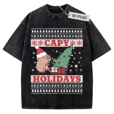 Cappy Holidays Shirt, Adult Shirt, Funny Shirt, Christmas Shirt, Vintage Tee