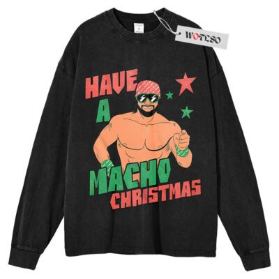 Have a Nacho Christmas Sweater, WWE Sweater, TV Shows Sweater, Christmas Sweater, Long Sleeve Sweater