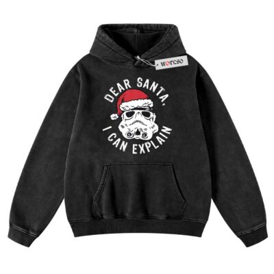 Dear Santa, I Can Explain Hoodie, Star War Hoodie, Movie Hoodie, Christmas Hoodie, Vintage Hoodie