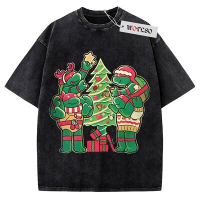 Teenage Mutant Ninja Turtles Shirt, Holiday Shirt, Adult Shirt, Christmas Shirt, Vintage Tee