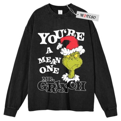 The Grinch Sweater, Holiday Sweater, Adult Sweater, Christmas Sweater, Long Sleeve Sweater