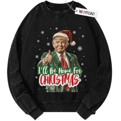 Daddy Home Sweater, Donald Trump Sweater, Holiday Sweater, Christmas Adult Sweater, Vintage Sweater