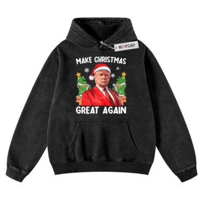 Make Christmas Great Again Hoodie, Donald Trump Hoodie, Holiday Hoodie, Christmas Adult Hoodie, Vintage Hoodie