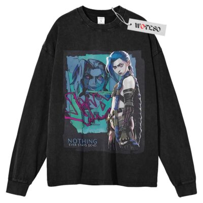 Arcane season 2 Sweater, Arcane Jinx Sweater, League of Legend Sweater, Movie Sweater, Long Sleeve Sweater