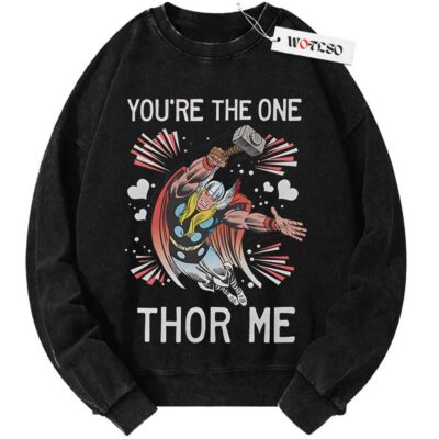 You're the one Thor me Sweater, Thor Sweater, Marvel Sweater, Adult Sweater, Vintage Sweater