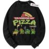 Did someone say Pizza Sweater, Teenage Mutant Ninja Turtles Sweater, Adult Sweater, Christmas Sweater, Vintage Sweater