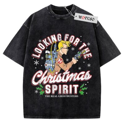 Looking for the Christmas Spirit Shirt, Ghostbusters Shirt, Adult Shirt, Christmas Shirt, Vintage Tee