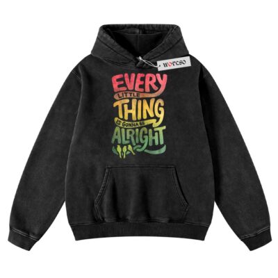 Every Little Things is gonna be all Right Hoodie, Bob Marley Hoodie, Music Hoodie, Retro Hoodie, Vintage Hoodie