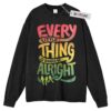 Every Little Things is gonna be all Right Sweater, Bob Marley Sweater, Music Sweater, Retro Sweater, Long Sleeve Sweater