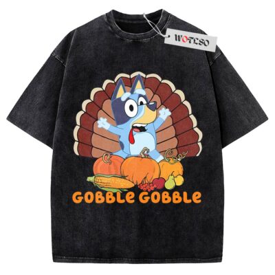 Bluey Shirt, Bluey thanksgiving Shirt, Holiday Shirt, Adult Shirt, Vintage Tee