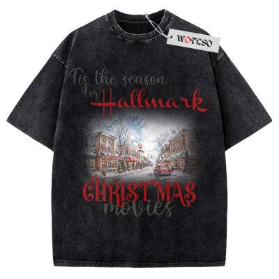 Tis the Season for Hallmark Christmas Movies Shirt, Cozy Holiday Clipart for Apparel Shirt, Christmas Season Shirt, Holiday Shirt, Vintage Tee