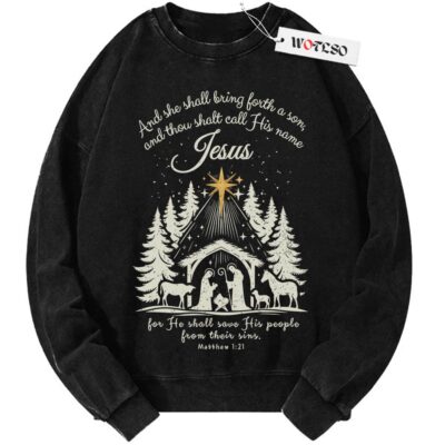 Jesus Is The Reason For The Season Sweater, Christmas Christian Gift Sweater, Religious Christian Christmas Faith Shirt Sweater, Christmas Jesus Quotes Sweater, Vintage Sweater