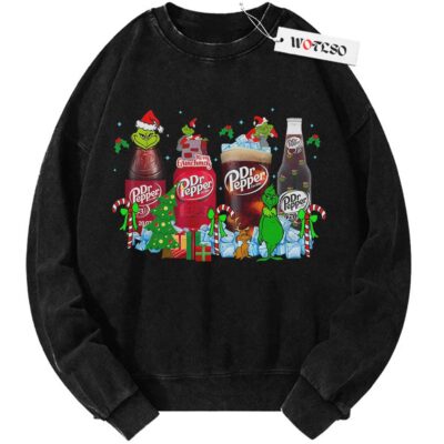 Dr pepper grinchmas Sweater, Dr pepper coke Christmas party Sweater, Christmas Sweater, Holiday Sweater, Vintage Sweater