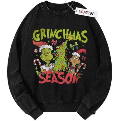 The Grinch Sweater, Holiday Sweater, Adult Sweater, Christmas Sweater, Vintage Sweater