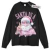 Santa Is A Swiftie Sweater, Taylor Swift Sweater, Christmas Sublimation Sweater, Funny Christmas Sweater, Long Sleeve Sweater