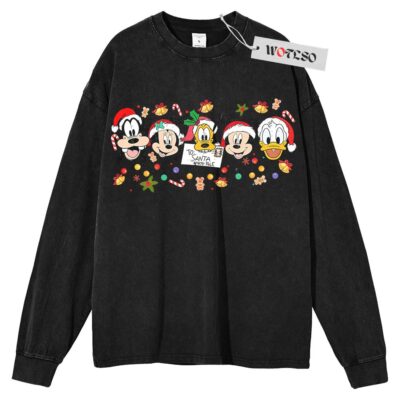 Vintage Mickey And Friends Christmas Sweater, Disney Christmas Sweater, Mickey Very Merry Christmas Sweater, Adult Sweater, Long Sleeve Sweater