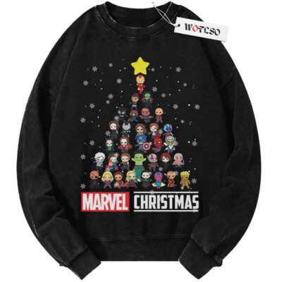 Marvel Superhero Christmas Sweater, Disney Avengers Christmas Sweater, Marvel Superhero Christmas Sweater, Marvel Friends Christmas Tee Sweater, Vintage Sweater