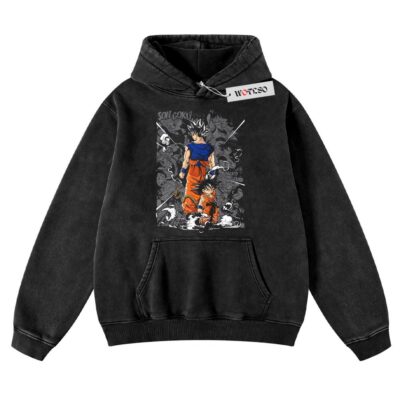 Dragon Ball Z Hoodie, DBZ Hoodie, Son Goku Hoodie, Adult Anime Hoodie, Vintage Hoodie