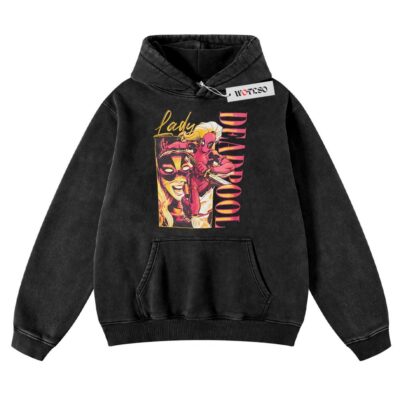 Deadpool Hoodie, Lady Deadpool Hoodie, Marvel Hoodie, Adult Comics Hoodie, Vintage Hoodie