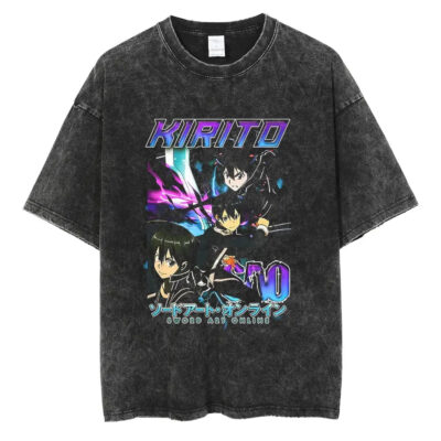 Sword Art Online Shirt, Kirito Shirt, Anime Shirt, Adult Anime Shirt, Vintage Tee