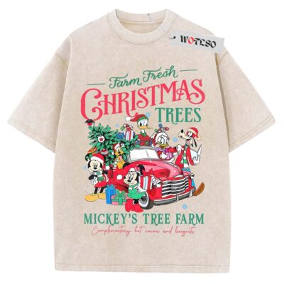 Disney Shirt, Disney Christmas Shirt, Christmas Tree Farm Shirt, Adult Xmas Shirt, Vintage Tee