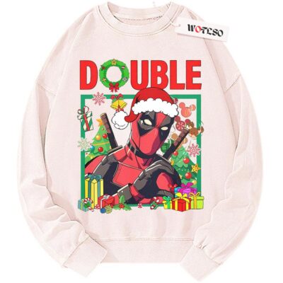 Deadpool Sweater, Deadpool & Wolverine Sweater, Christmas Vintage Sweater, Marvel Christmas Sweater, Vintage Sweater