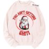 Santa Claus Sweater, Funny Christmas Sweater, Christmas Quote Sweater, Adult Xmas Sweater, Vintage Sweater