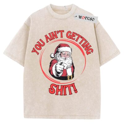 Santa Claus Shirt, Funny Christmas Shirt, Christmas Quote Shirt, Adult Xmas Shirt, Vintage Tee