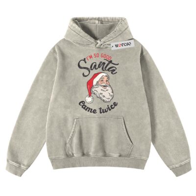 Santa Claus Hoodie, Funny Christmas Hoodie, Christmas Quote Hoodie, Adult Xmas Hoodie, Vintage Hoodie