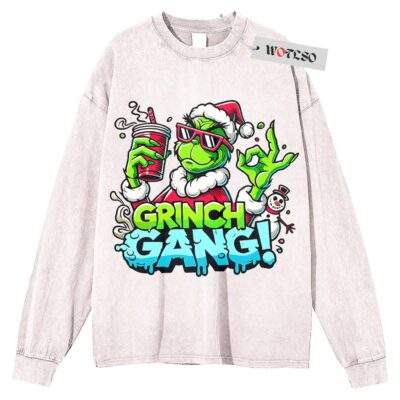 The Grinch Sweater, Funny Christmas Sweater, Christmas Movies Sweater, Adult Xmas Sweater, Long Sleeve Sweater