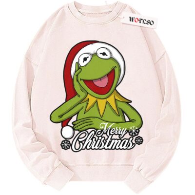 Kermit the Frog Sweater, Funny Christmas Sweater, Christmas Quote Sweater, Adult Xmas Sweater, Vintage Sweater