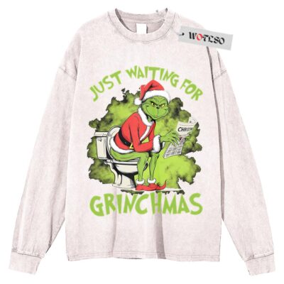 The Grinch Sweater, Funny Christmas Sweater, Christmas Movies Sweater, Adult Xmas Sweater, Long Sleeve Sweater