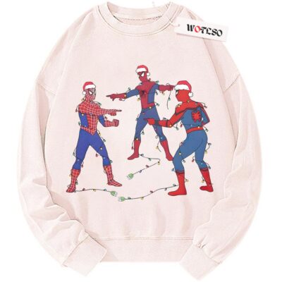 Spiderman Sweater, Christmas Marvel Sweater, Marvel Comics Sweater, Adult Comics Sweater, Vintage Sweater