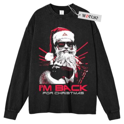 The Terminator Sweater, Christmas Movies Sweater, Xmas Gift Sweater, Adult Christmas Gift Sweater, Long Sleeve Sweater